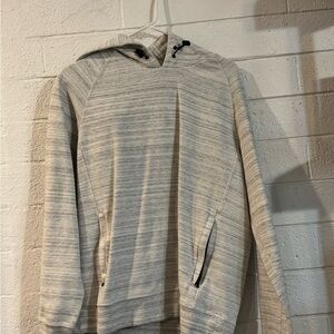 American Eagle Outfitters Light Gray Hoodie Sweater